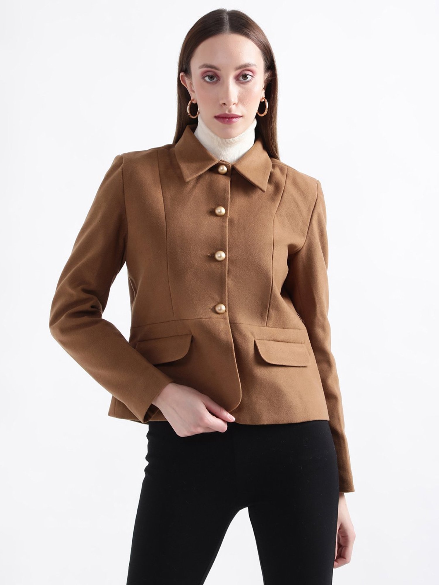 Rooted Brown Tailored Jacket