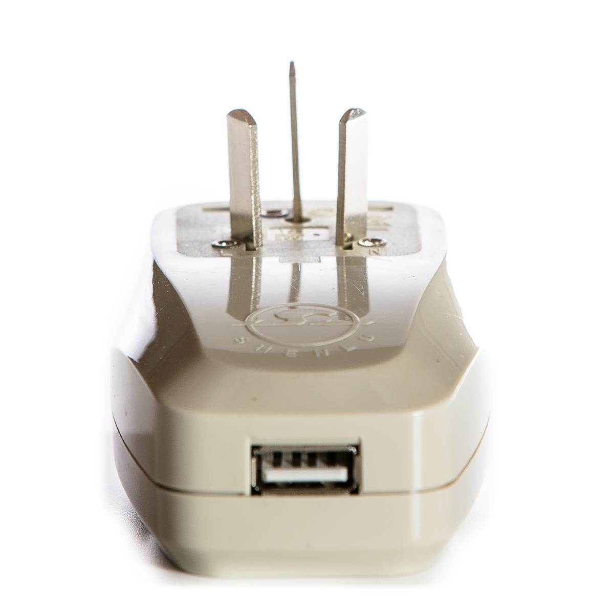 OREI 3 in 1 Australia Travel Adapter Plug with USB and Surge Protection - Grounded Type I - Australia, China & More