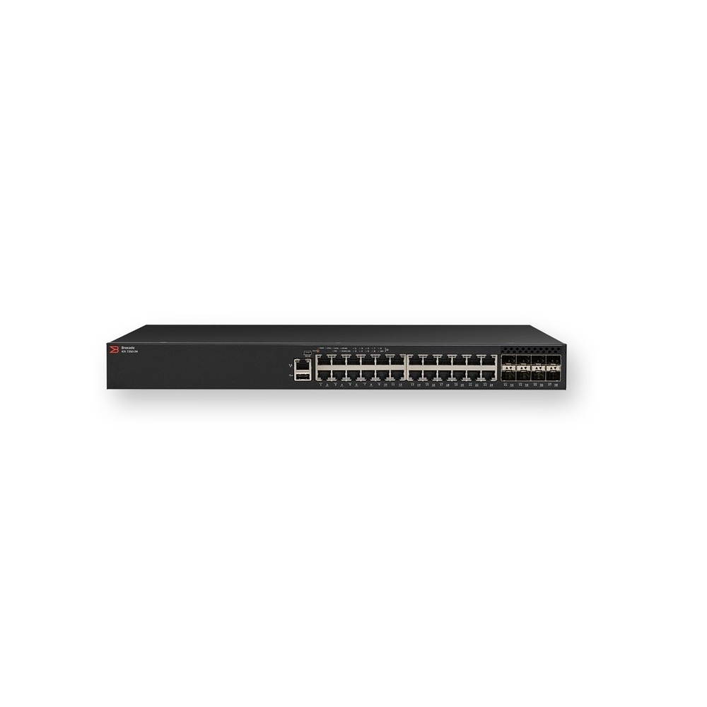 Brocade Icx 7250-24p Layer 3 Switch - 24 Ports - Manageable - Stack Port - 8 X Expansion Slots - 10/100/1000base-tx, 10gbase-x - Uplink Port - Modular - 24, 8 X Network, Expansion (icx7250-24p-2x10g)