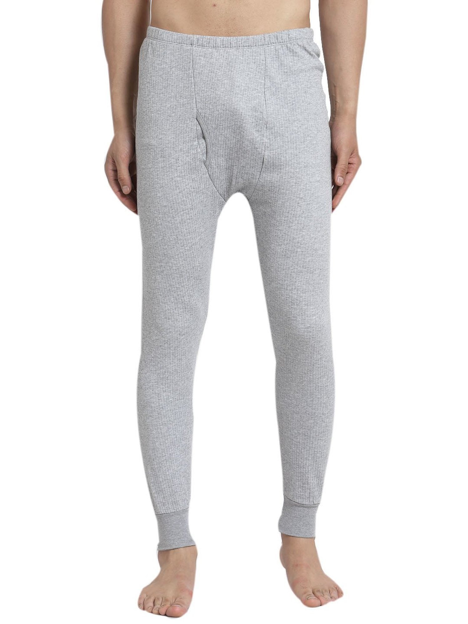 Kalt Light Grey Regular Fit Thermal Bottoms