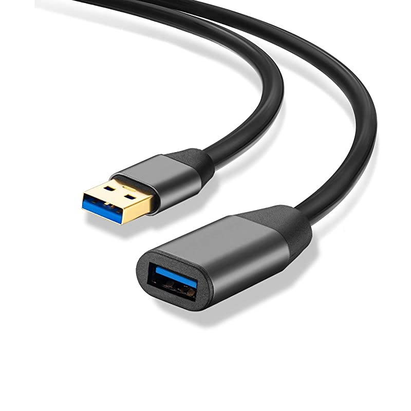 USB 3.0 Extension Cable 20ft,,Aluminum Alloy USB Cable SuperSpeed USB 3.0 Type A Male to Female Extension Cord for Printer,Playstation, Xbox,USB Flash Drive,Card Reader, Hard Drive, Keyboard