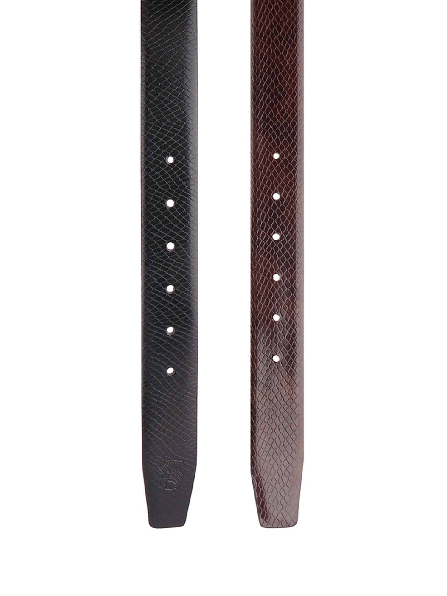 Red Chief Black & Brown Animal Effect Leather Reversible Formal Belt For Men