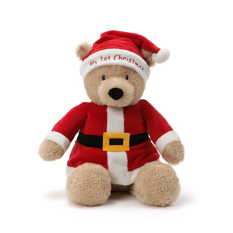 GUND Holiday My First Christmas Santa Bear Plush - 14" Stuffed Animal