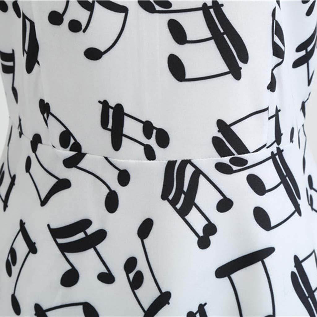 Prom Dresses for Women,Women Vintage 1950s Retro Print Sleeveless Casual Evening Party Prom Swing Dress