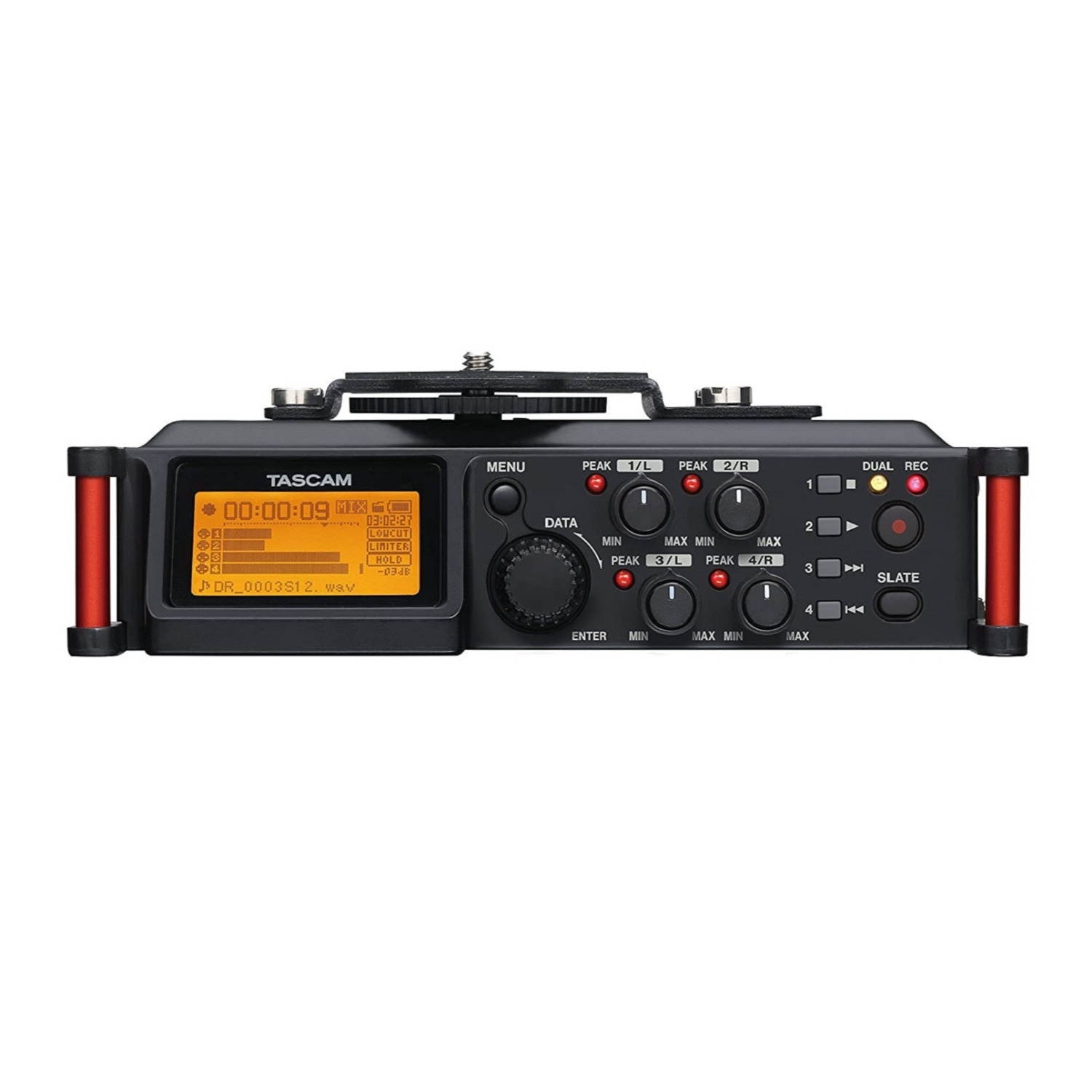 Tascam DR70D 4-Track Portable Recorder Bundle with SanDisk Card and Card Reader