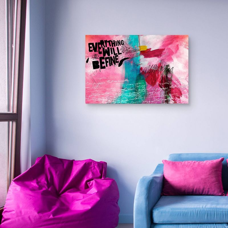 24" x 36" Just Fine by Nikki Chu Canvas Art Print - Masterpiece Art Gallery