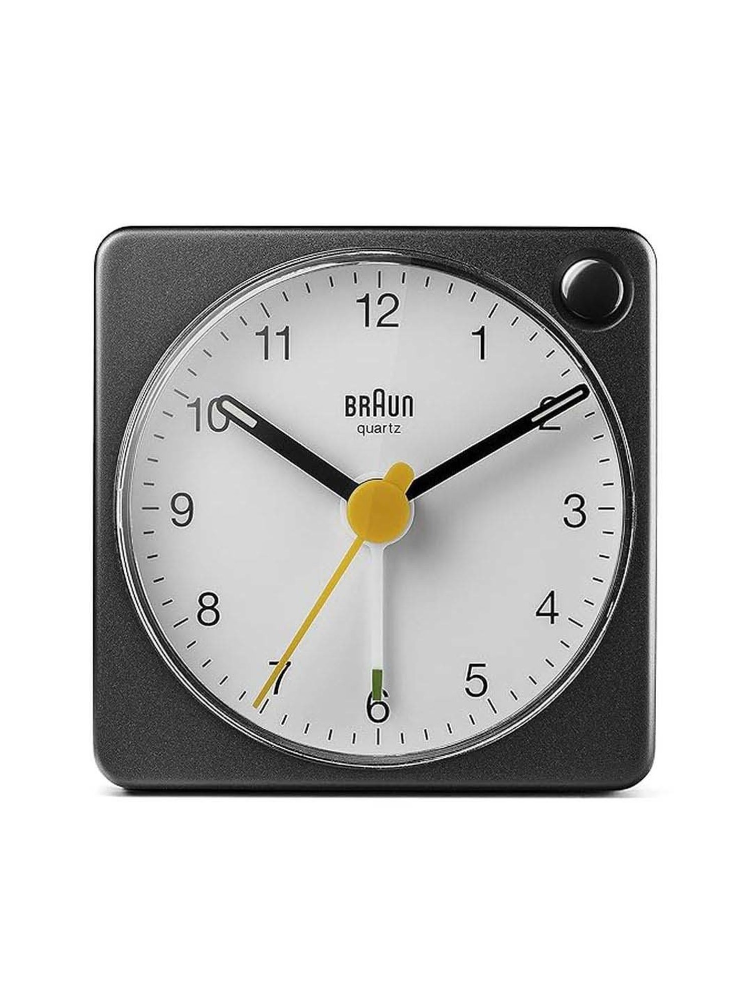 Braun Black Classic Large Analog Wall Clock With Silent Sweep Movement