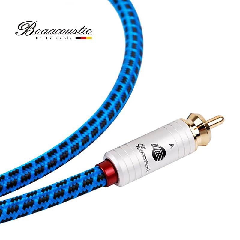 JIB  Blueberry Series 6N OCC RCA to RCA Male to Male HighEnd HiFi Subwoofer Cable 32ft1M