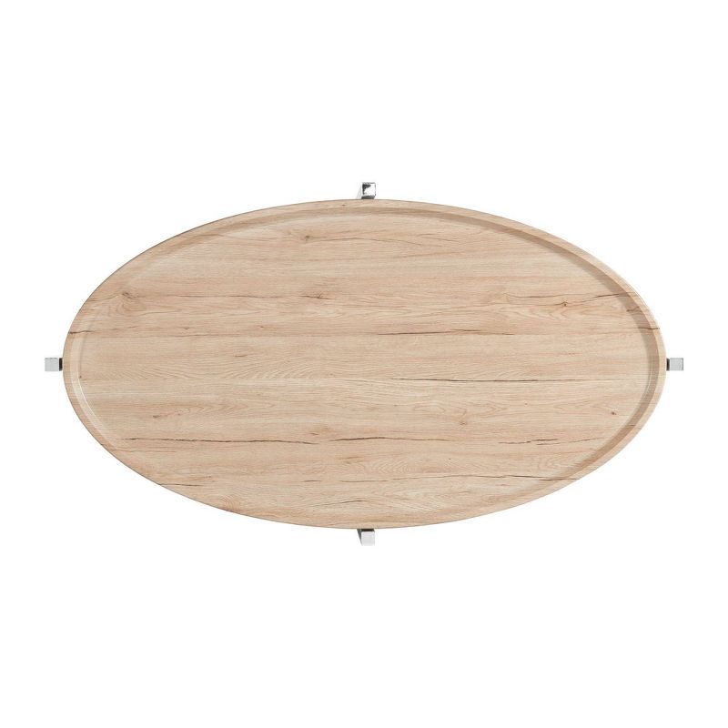 3pc Niko Occasional Table Set Natural/Chrome - Picket House Furnishings