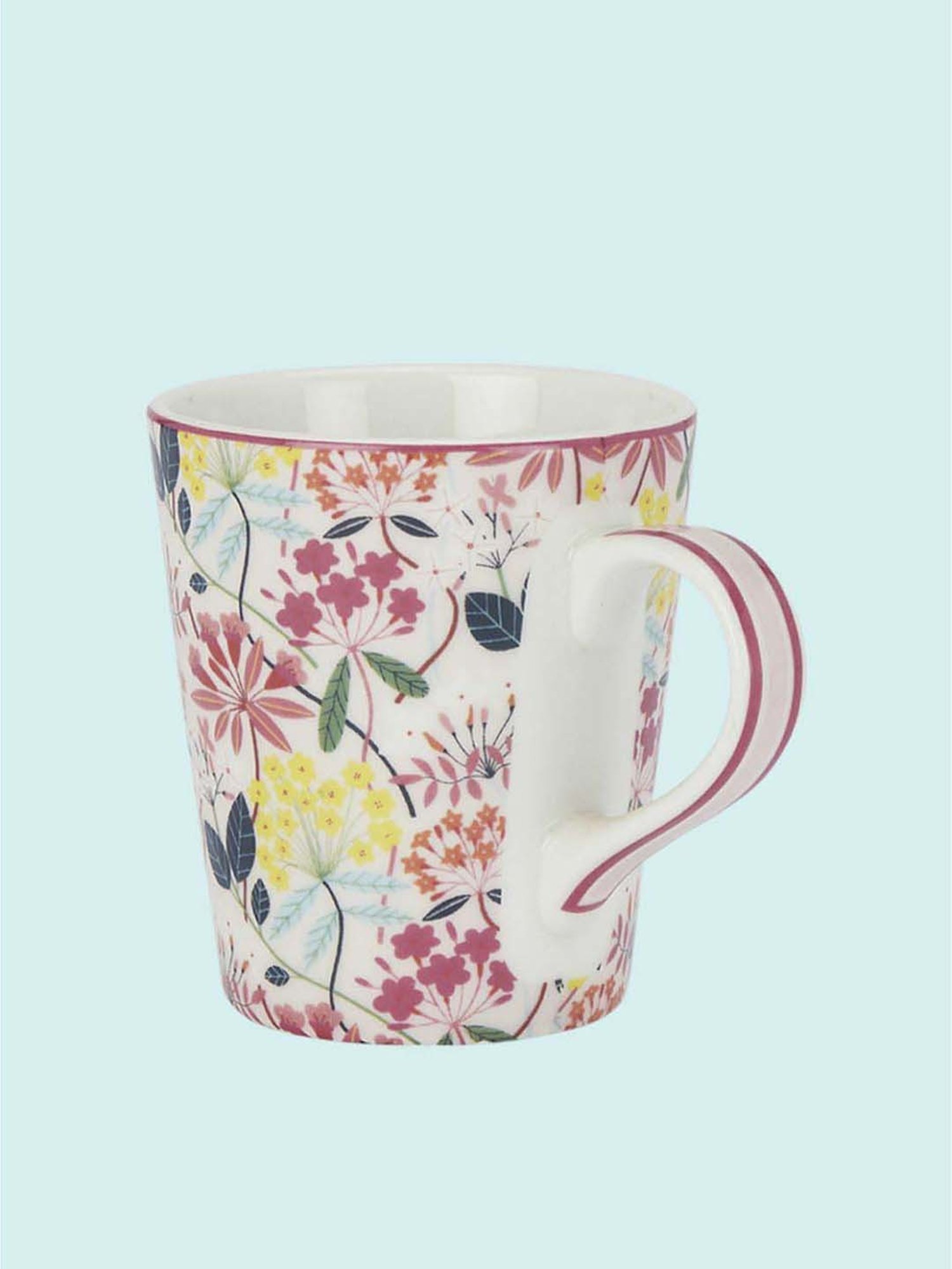 Living Scapes by Pantaloons Multicolor Bone China Mug (0.3 L)