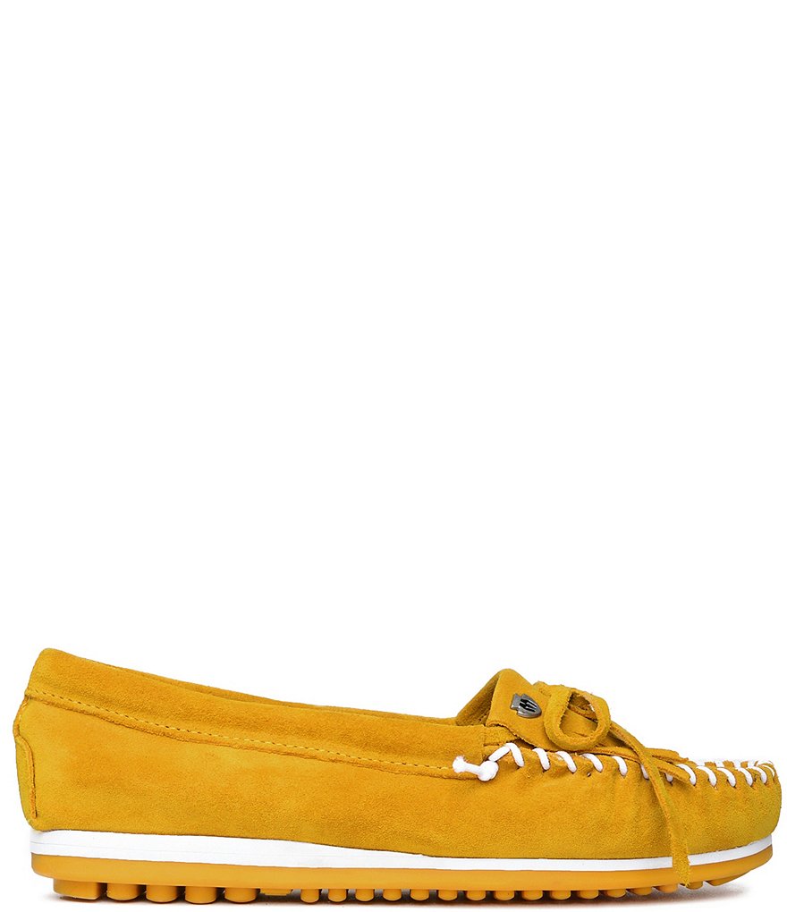 Minnetonka Kilty Plus Suede Moccasins