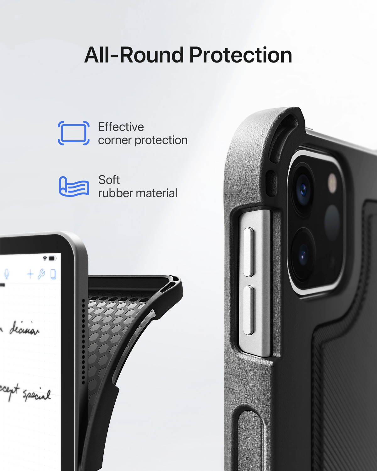 Inateck Backlit Keyboard Case for iPad Pro 12.9 2020/2018, with Kickstand and Pencil Holder, detachable