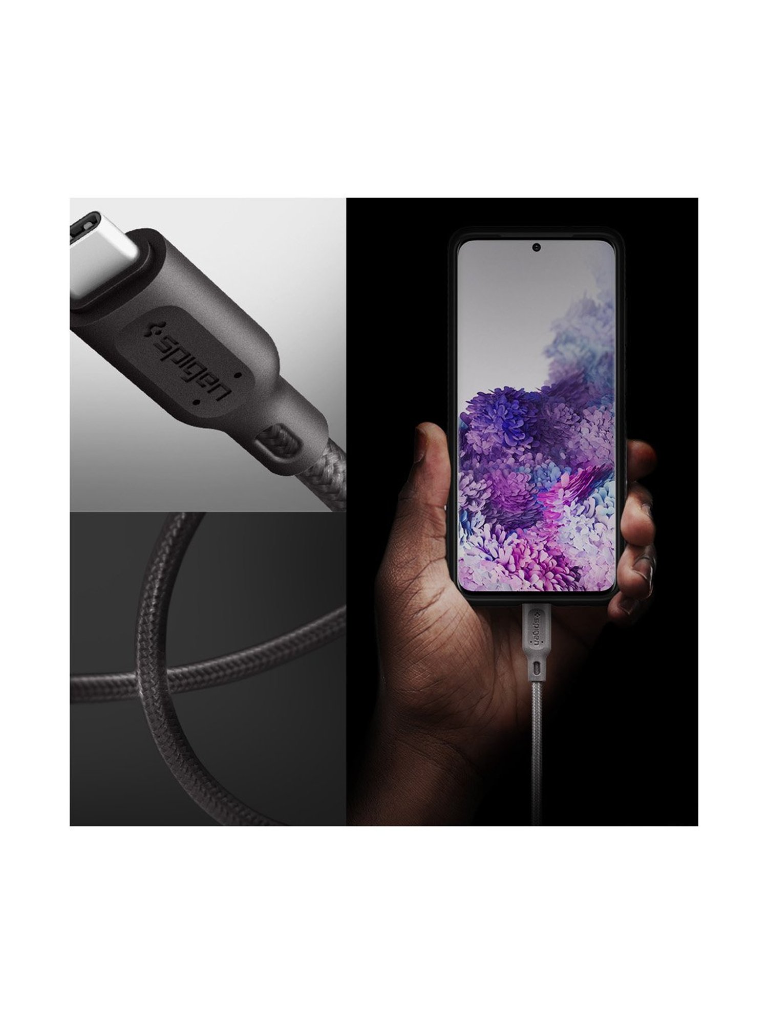 Spigen Essential C11C1 USB-C to USB-C 2.0 Cable (1.5m) - Gunmetal