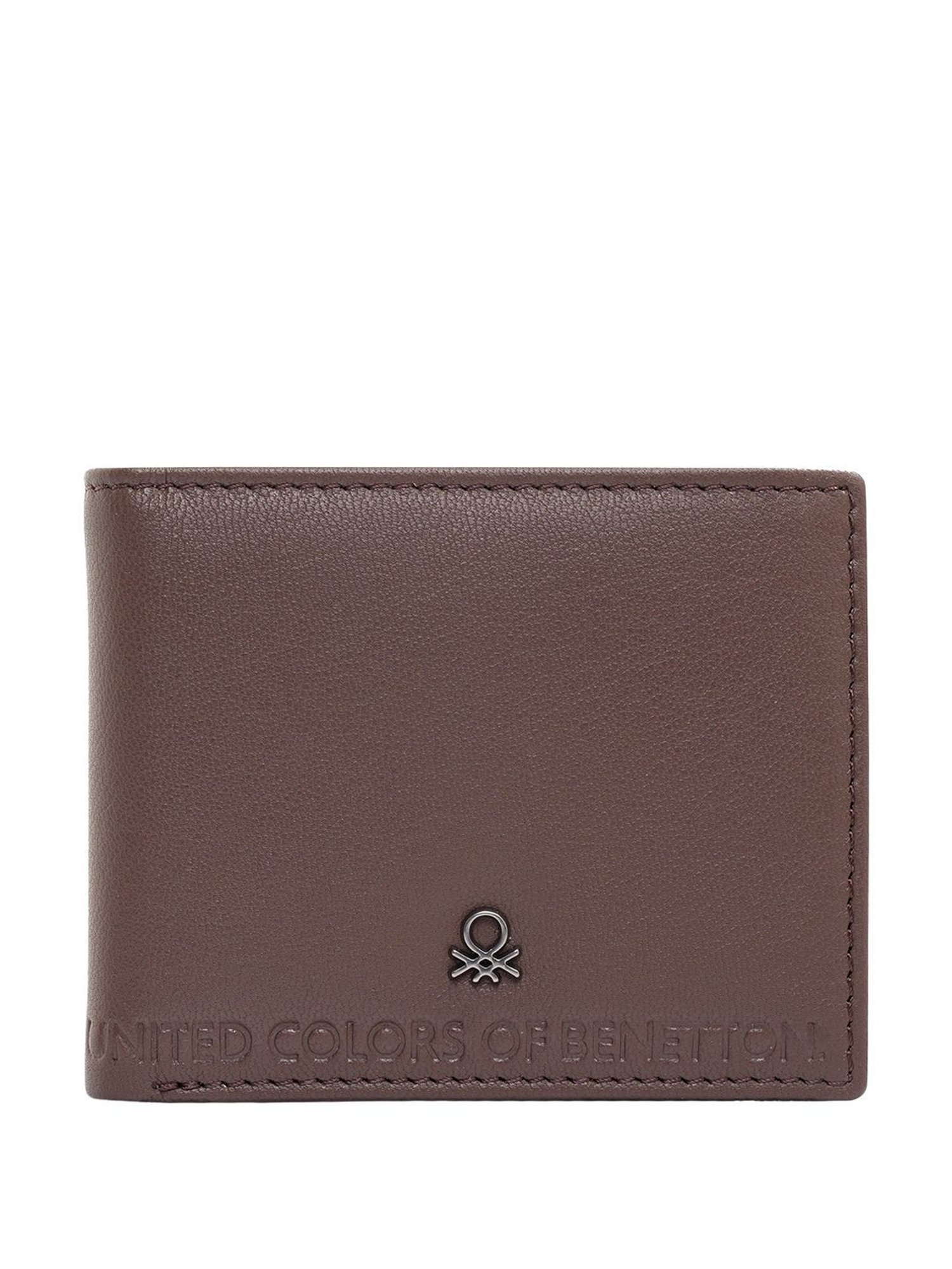United Colors of Benetton Davle Brown Casual Leather Bi-Fold Wallet for men