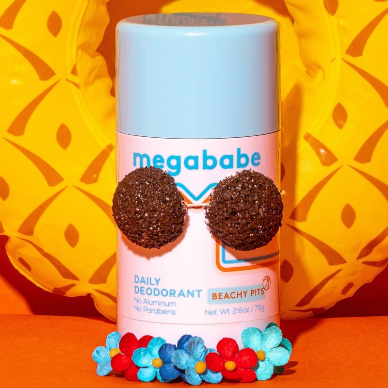Megababe Beachy Pits Daily Deodorant - 2.6oz