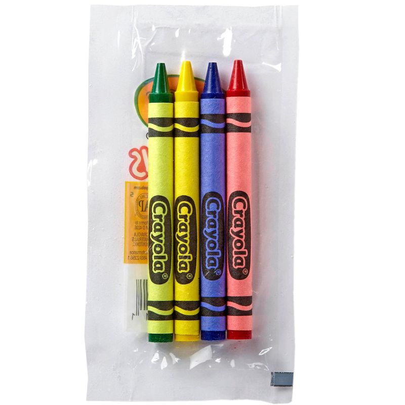 Crayola Classic Color Pack Crayons Cello Pack 4 Colors 4/Pack 360 Packs/Carton 520083