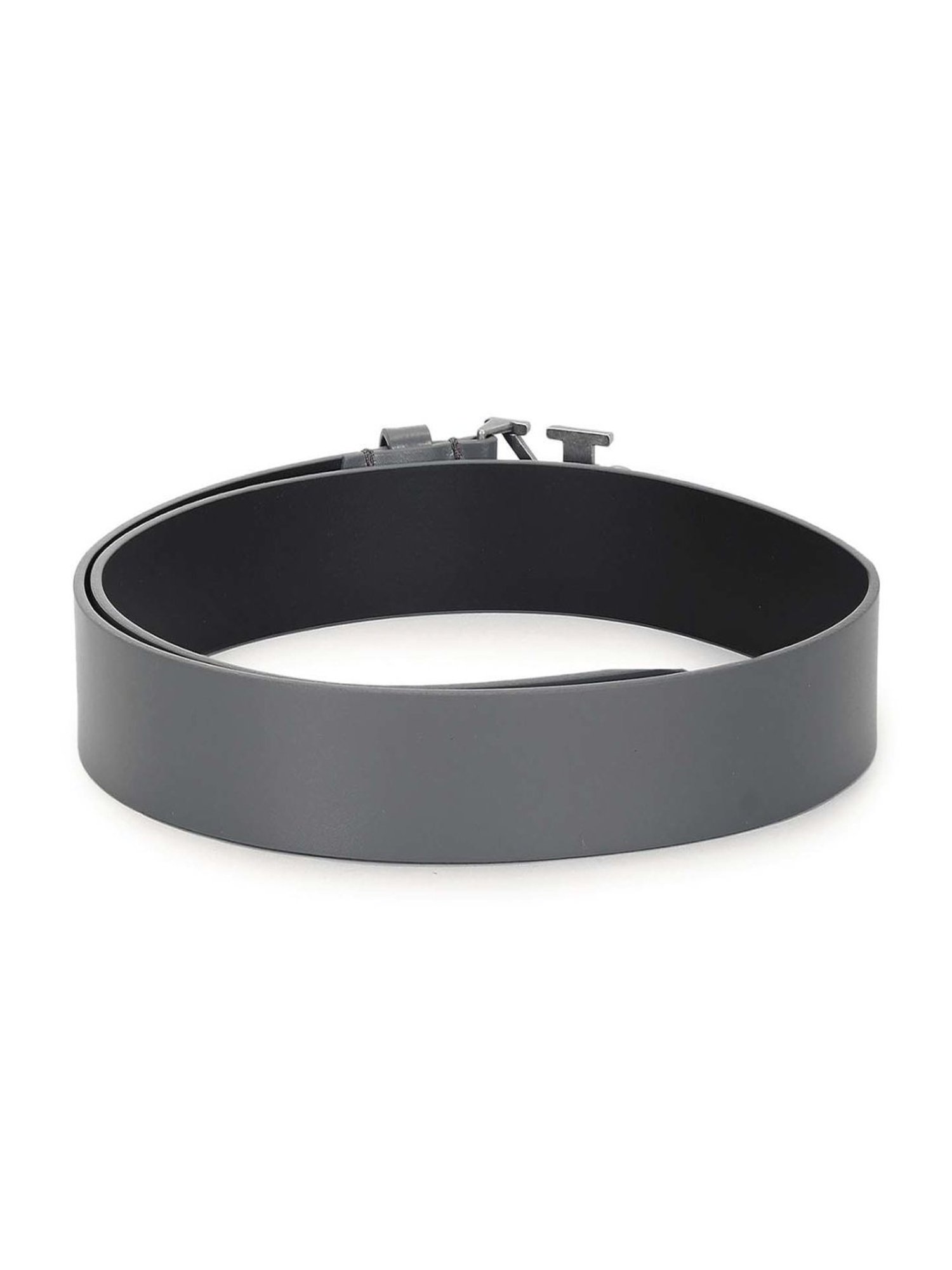 Fossil Julian Black Leather Solid Waist Belt