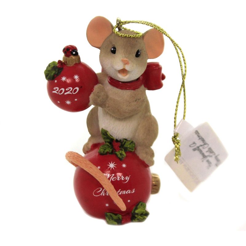 Charming Tails 3.0" Have A Merry Little Christmas Mouse Ornament Dated 2020  -  Tree Ornaments