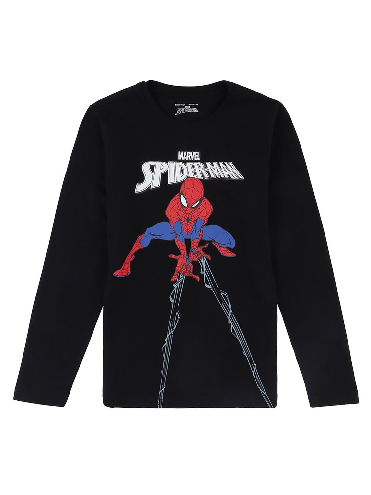 Proteens Kids Black Printed Full Sleeves T-Shirt