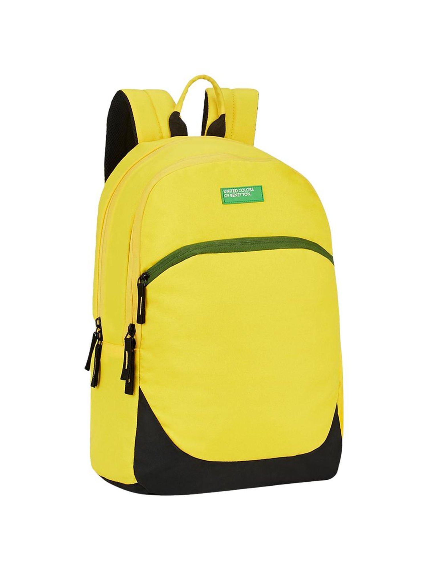 United Colors of Benetton Pablo 23 Ltrs Yellow & Black Medium Laptop Backpack