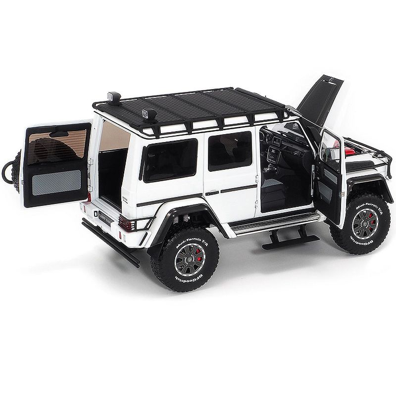 Mercedes Benz Brabus 550 Adventure G-Class 4x4 White with Black Top 1/18 Diecast Model Car by Almost Real