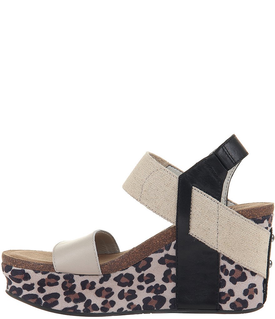 OTBT Bushnell Leopard Print Platform Wedges
