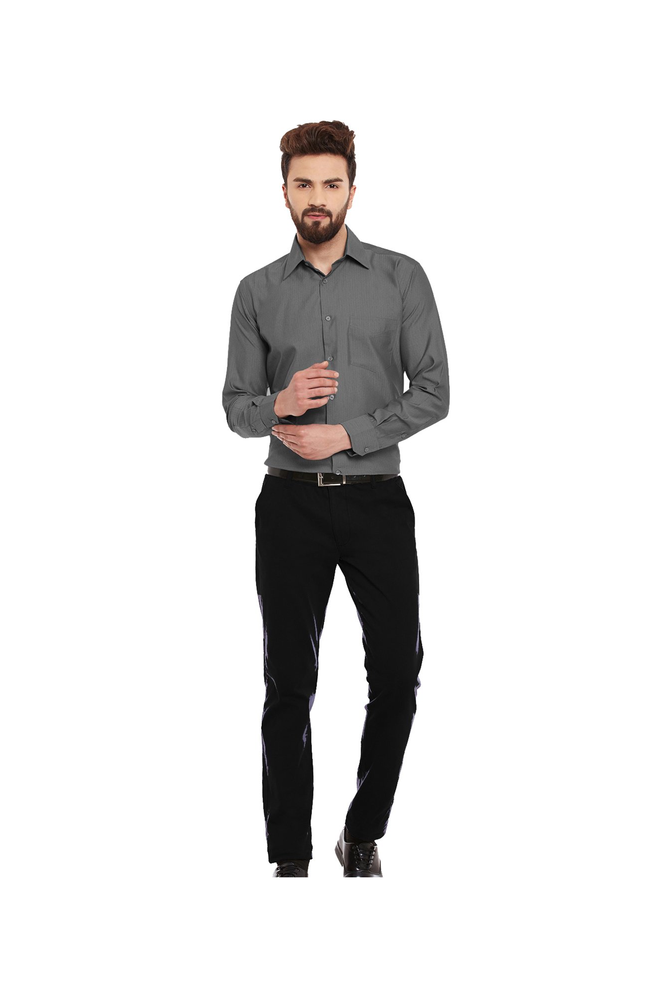 Hancock Grey Slim Fit Shirt