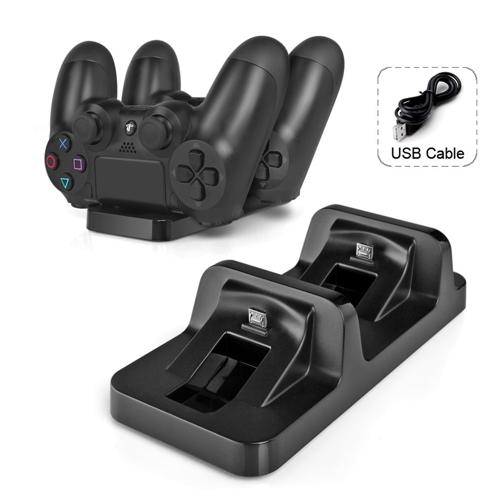 Dual USB Charging Dock Charger Station Cradle For PS4 Wireless Game Controller