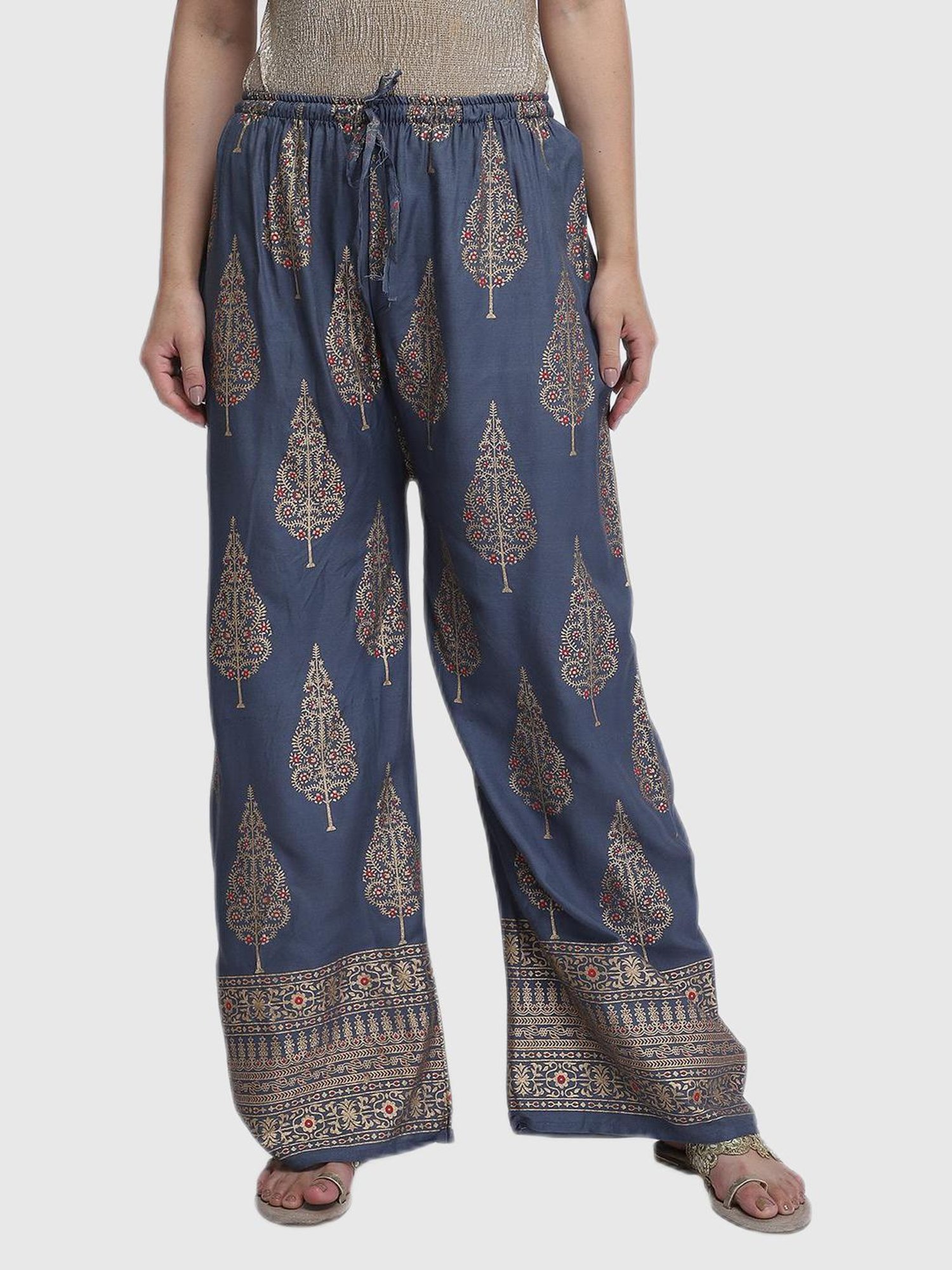 Aditi Wasan Blue Printed Palazzos