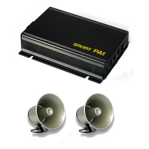 Snom PA1 Public Announcement System w/ Viking Horn & Web Interface Menu