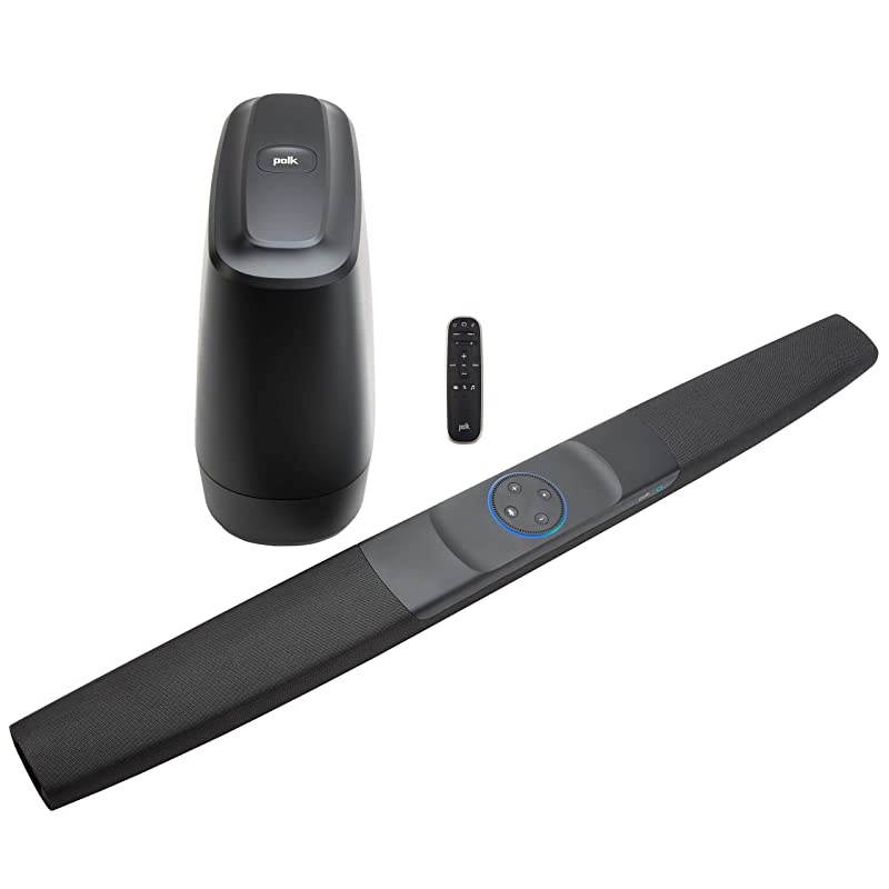 Command Sound Bar with Handsfree  Alexa Voice Control (New Update with Multi-Room Music Built-In), 4K HDMI, and Fire TV Compatible for Your Home Theater
