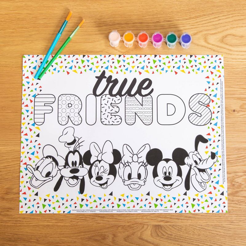 Disney Baby by J.L. Childress Color Me Disposable Placemats - 24pk