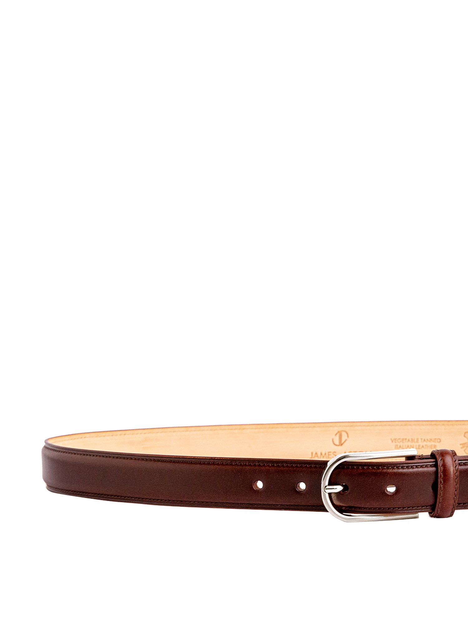 James Aston Brown Leather Waist Belt for Men