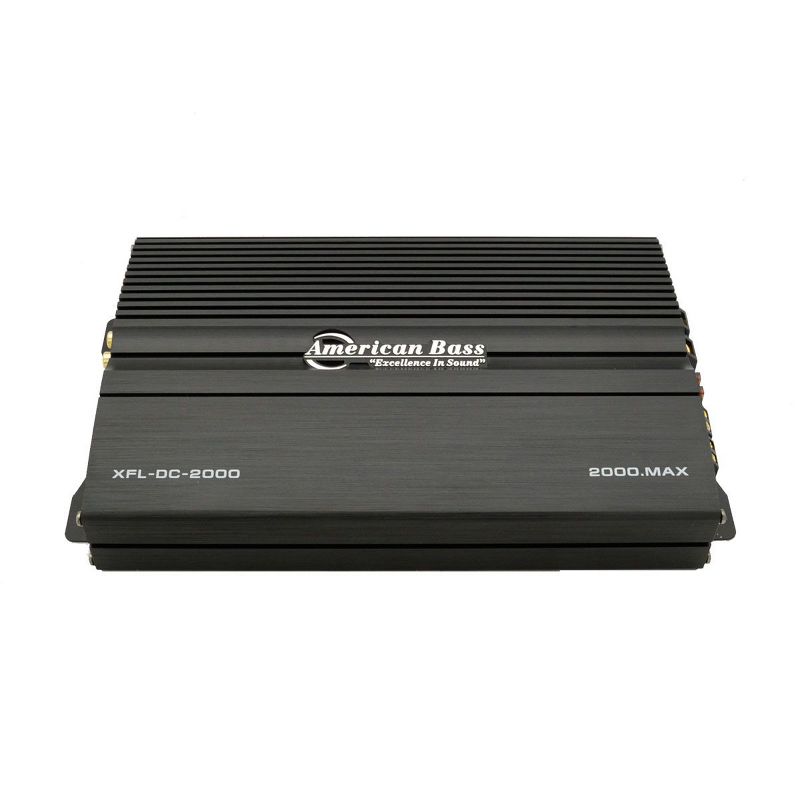 American Bass XFL DC 2000 Monoblock 4 Channel Class D 2000 Watt Max Power 180Hz Low Pass Car Audio Amplifier with Bass Boosting Functionality, Black