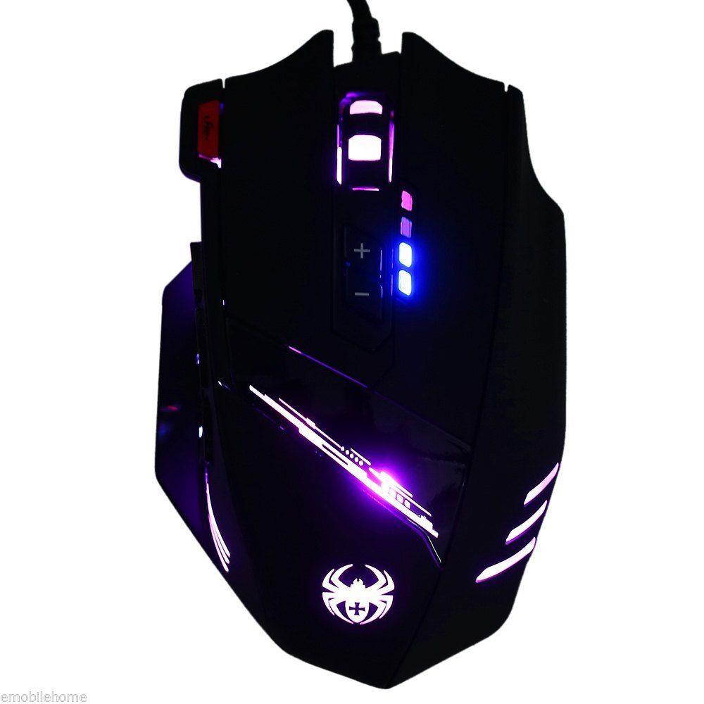 ZELOTES C-12 12 Key Wired USB Optical Game Mouse Adjustable 4000DPI