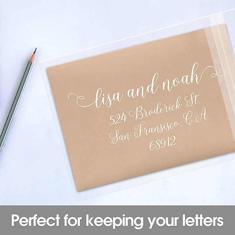 7x9 Crystal Clear Protective Polypropylene Storage Bags