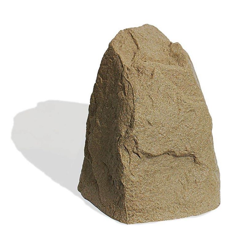 Algreen Receptacle Rock Cover and Decorative Outdoor Garden Accent, Sandstone
