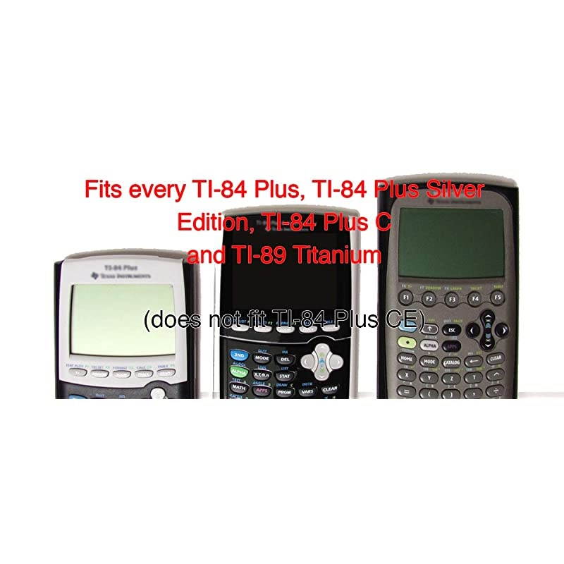 Black Hard Slide CaseCovers See Description for Details for TI 84 Plus TI 84 Plus C Silver Edition Color TI 89 Titanium Graphing