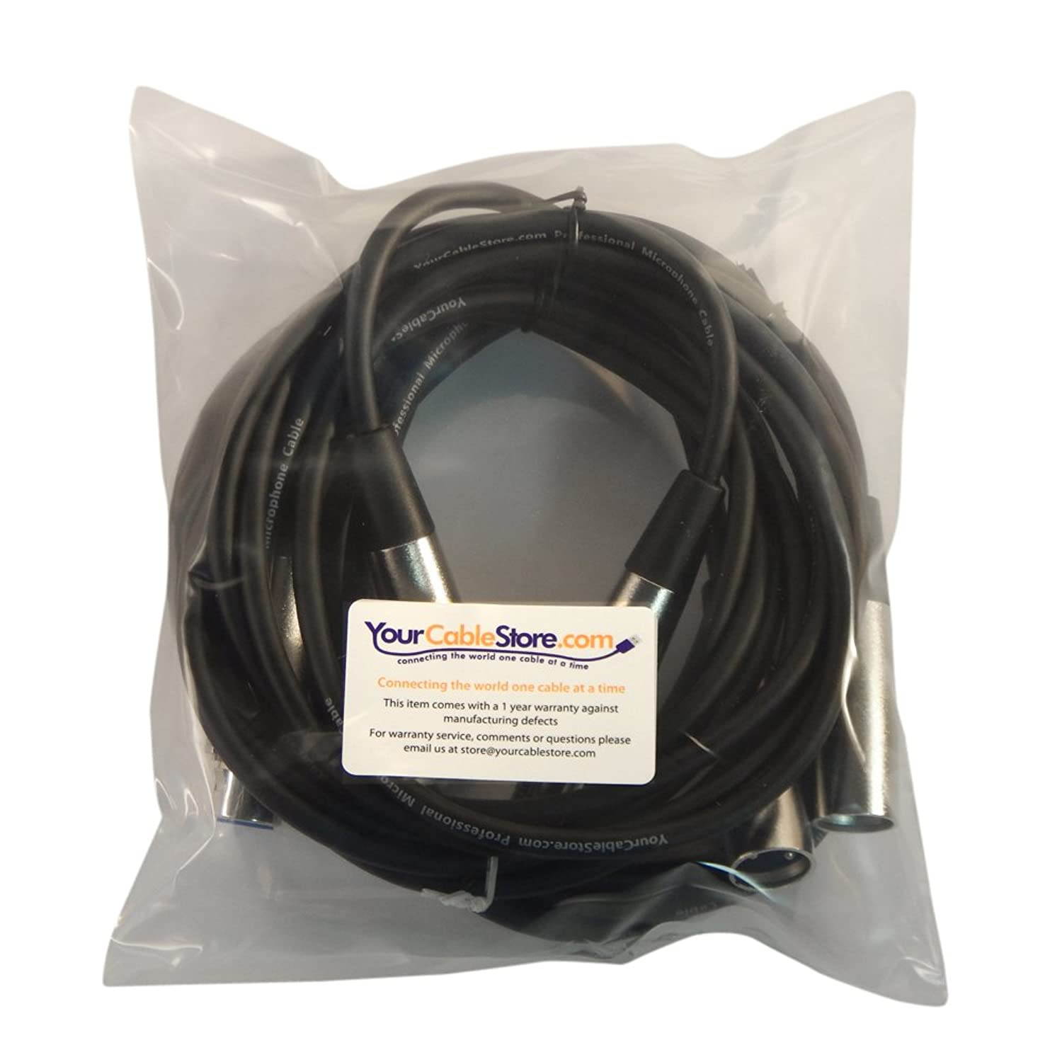 Three Pack of Your Cable Store 6 Foot XLR 3P Male/Female Microphone Cables