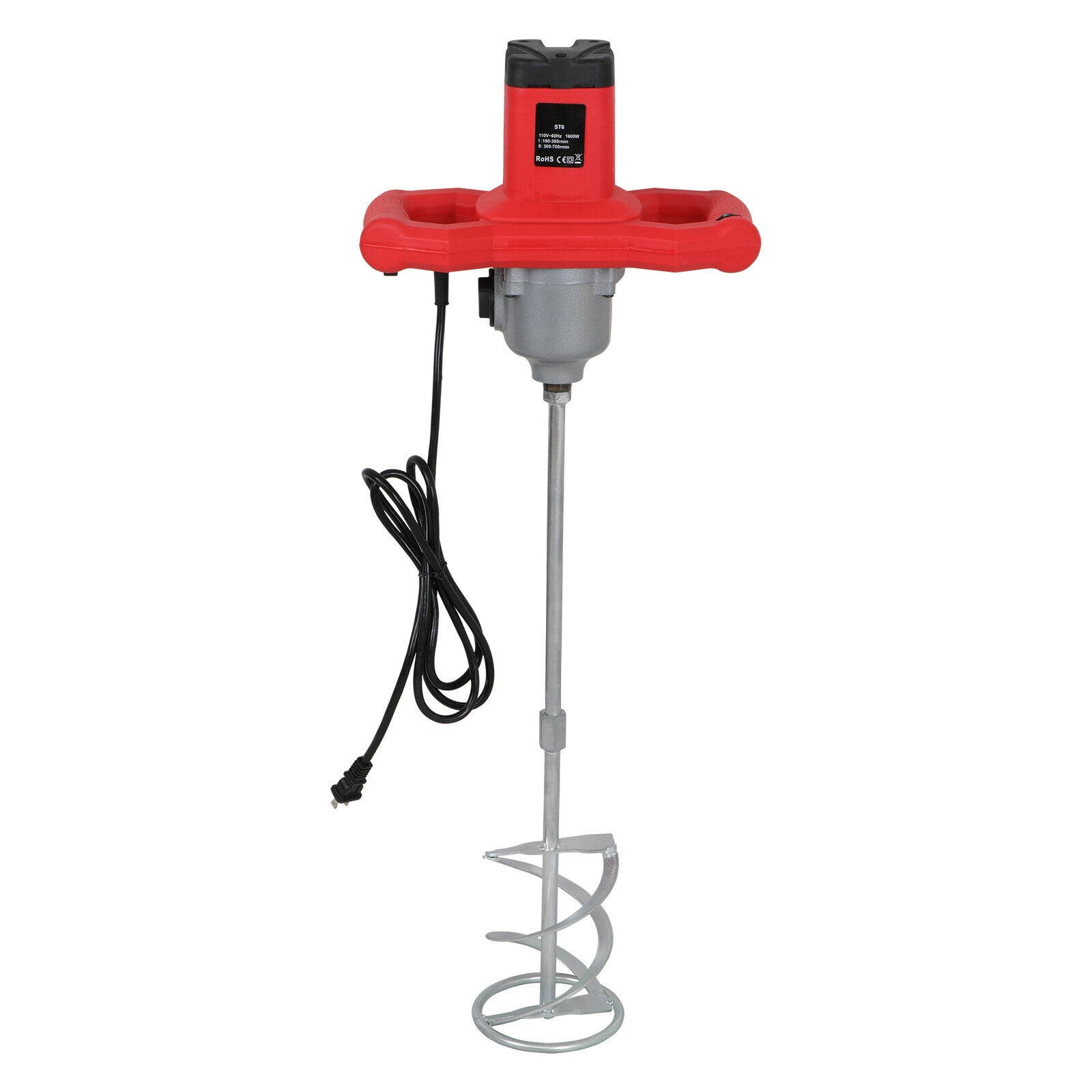 1600W Electric Plaster Cement Adhesive Render Paint Drywall Mortar Mixer Tool