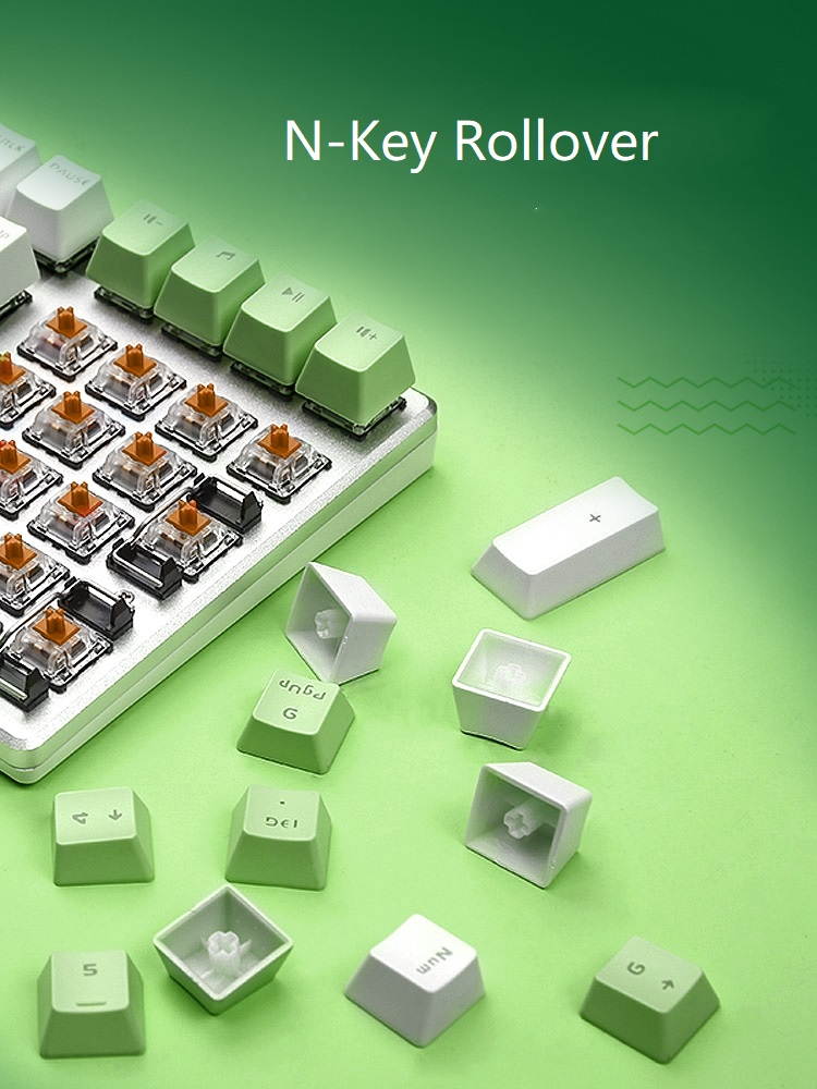 Glorious Modular Mechanical Gaming Keyboard (GMMK)- Barebone Edition (DIY Assembly Required) (Full Size, Black) + Glorious Black Aura Keycaps (Bundle)