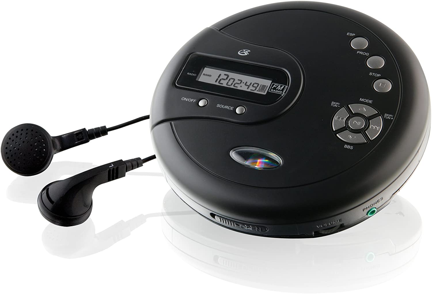 GPX Personal CD Player with Skip Protection PC332B