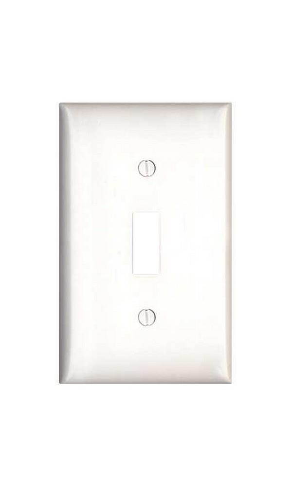 Leviton Wht 1-Toggle Wall Plate 021-80501-00W Unit: EACH