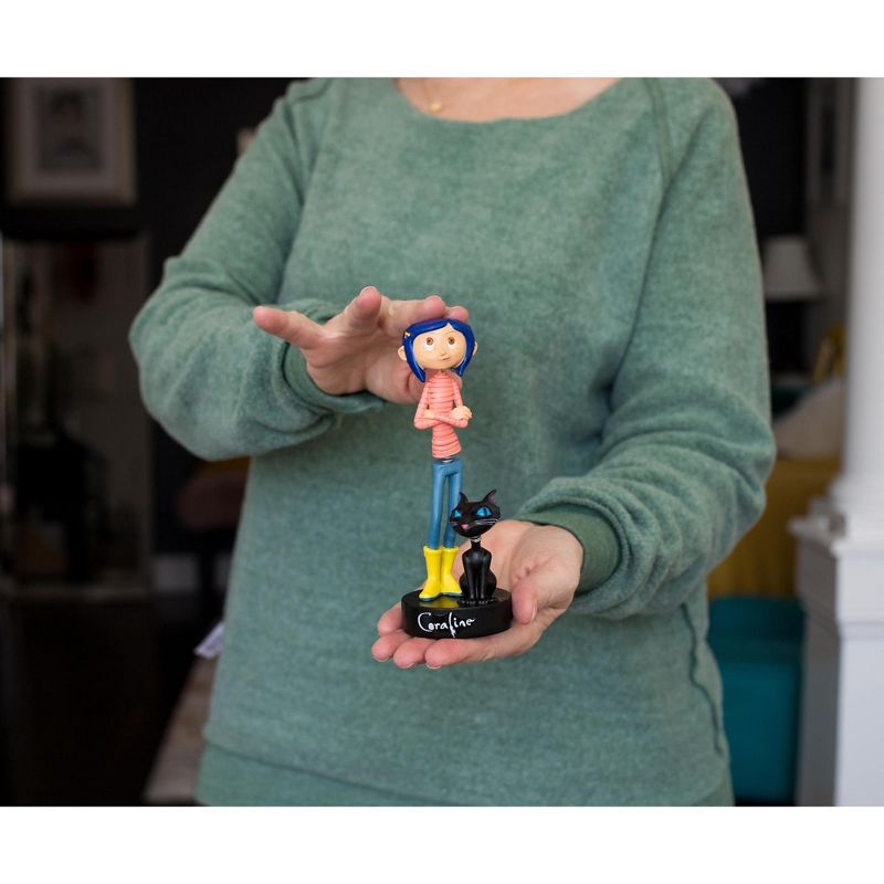 Surreal Entertainment Coraline with Cat PVC Bobble Figure | 6.5 Inches Tall