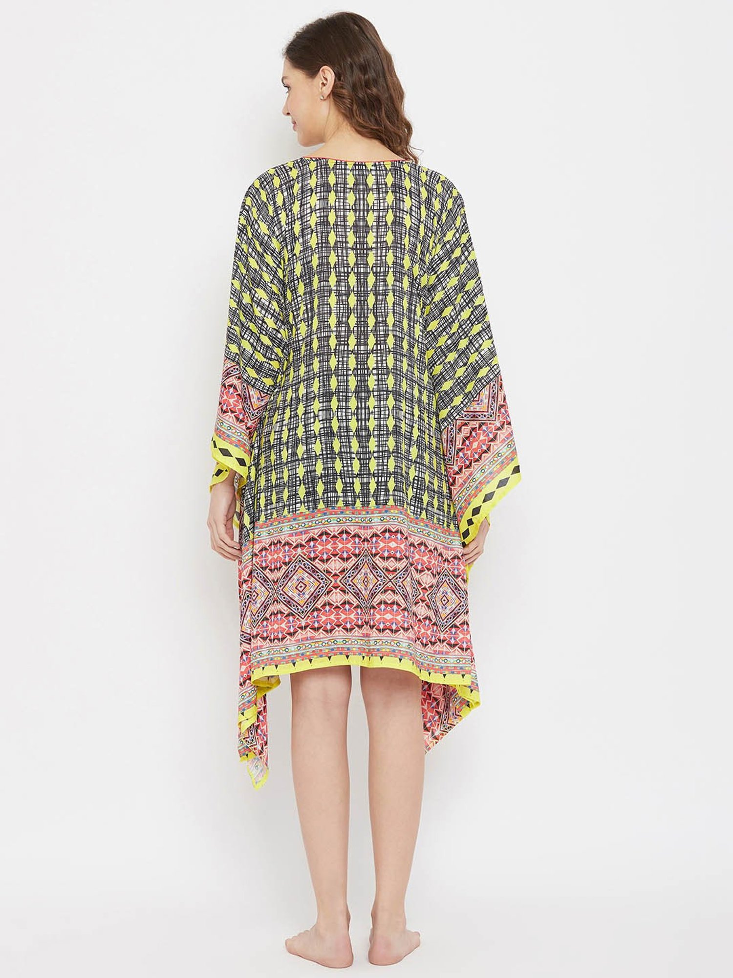 The Kaftan Company Multicolor Printed Kaftan Dress