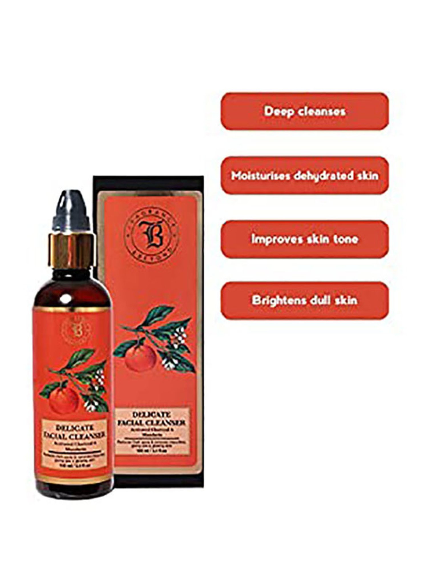 Fragrance & Beyond Aromatherapy Activated Charcoal & Mandarin Facial Cleanser - 100 ml