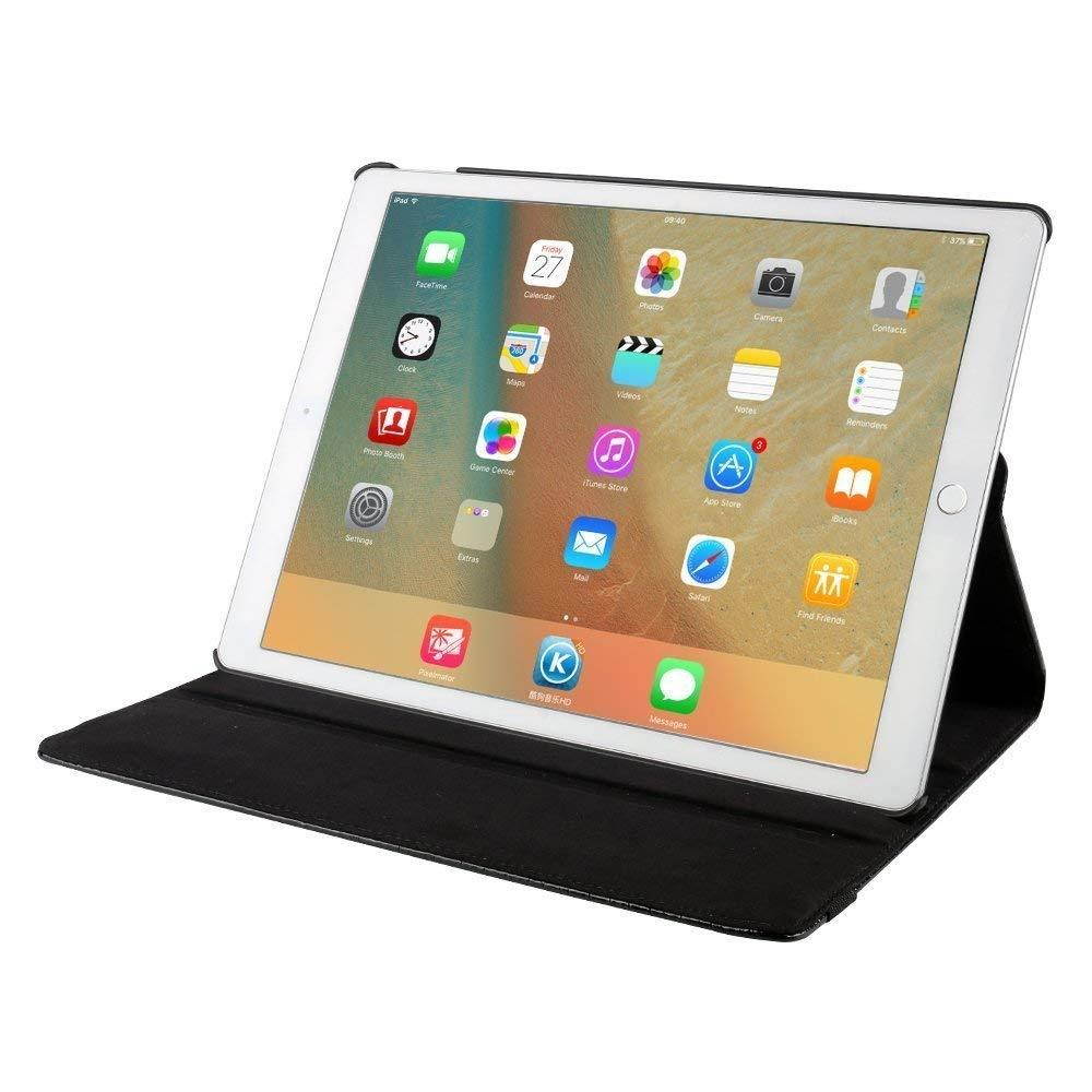 iPad Case 9.7 inch Air 2 Cover,Dream Wings 360 Degrees Rotating Folio Stand Slim Screen Protective Smart Case Cover for Apple iPad Air 2 9.7 inch Tablet(iPad Air 2, Black)