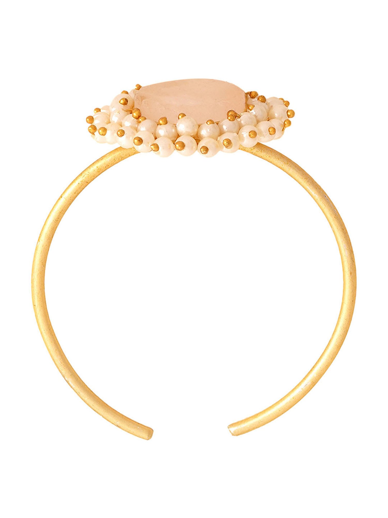 Teejh Aasita Light Pink Studded Pearl Bracelet