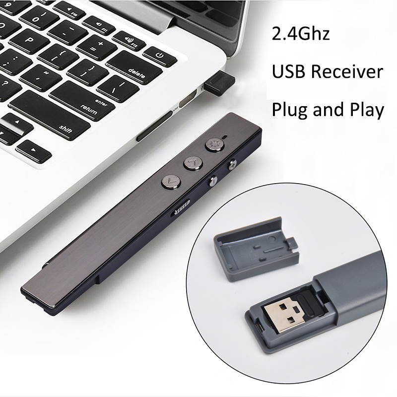 Wireless Laser Mouse Recharge Flip Pen Sensor Remote Control for Android PPT Teaching Speech