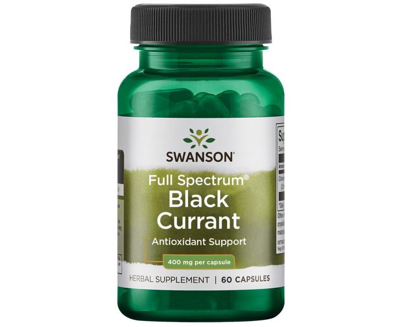 Swanson Full Spectrum Black Currant 400 mg 60 Capsules